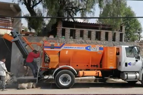 327KMobile discharge producing concrete